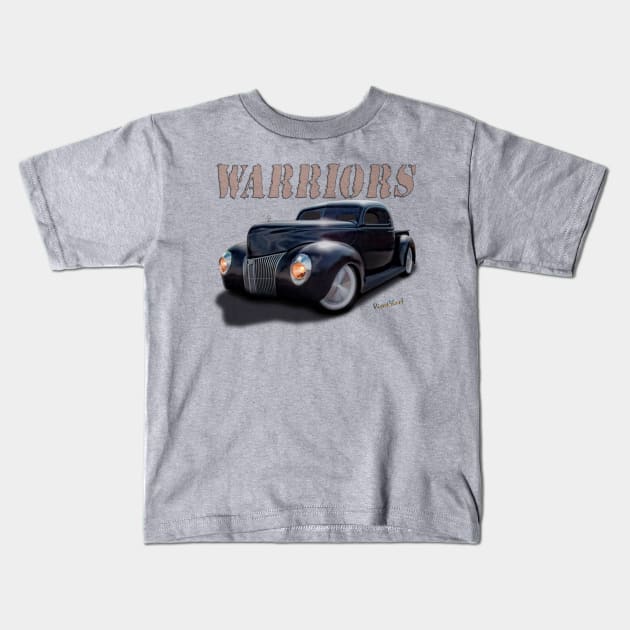 40 Ford Pickup Warriors Kids T-Shirt by vivachas